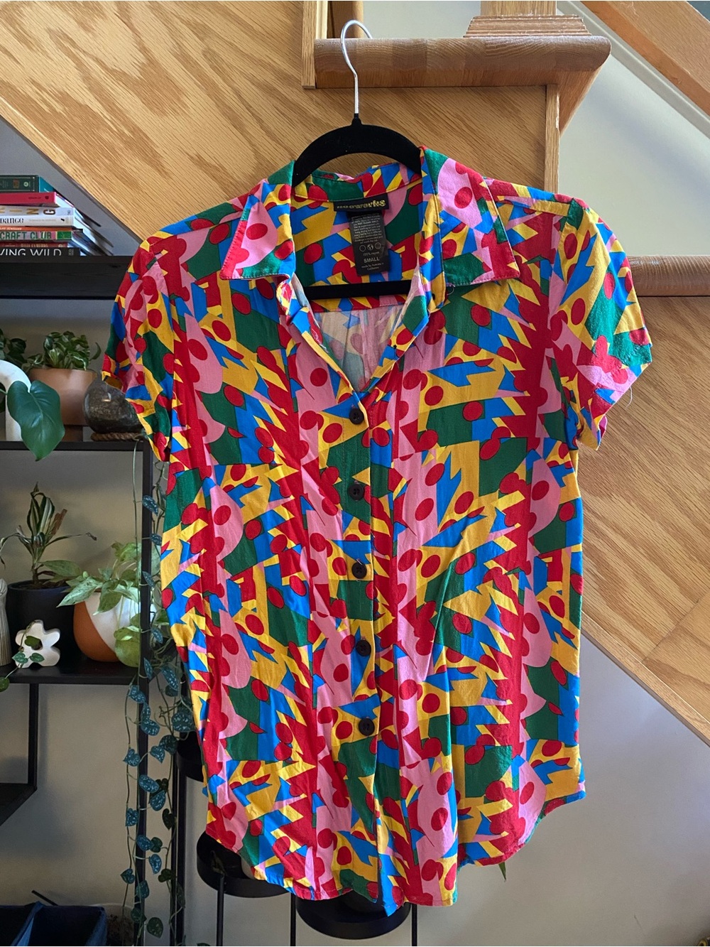 Nooworks Joyce Shirt in Macarena Multicolor Geometric Print - Picture 2 of 5